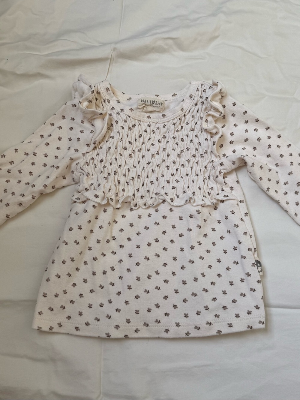Organic Cotton Smocked Long Sleeve